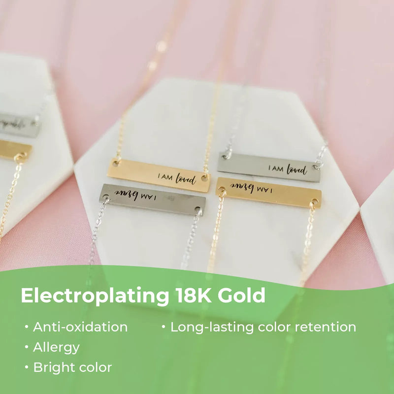 갤러리 뷰어에 이미지 로드, [Pre-order] 18K Gold Plated Round Lettering Pendant (10pcs) - ZBAITU
