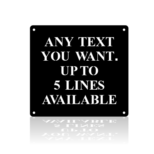 Square Custom Plaque With Text - ZBAITU