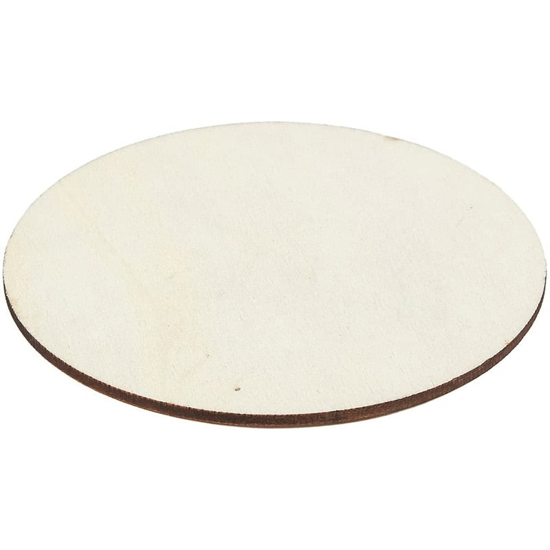 갤러리 뷰어에 이미지 로드, Unfinished 4 Inch Wood Circle Cutouts for Wooden Coasters DIY Crafts Home Decoration Artboard for DIY Painting Crafts - ZBAITU

