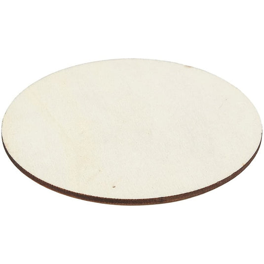Unfinished 4 Inch Wood Circle Cutouts for Wooden Coasters DIY Crafts Home Decoration Artboard for DIY Painting Crafts - ZBAITU