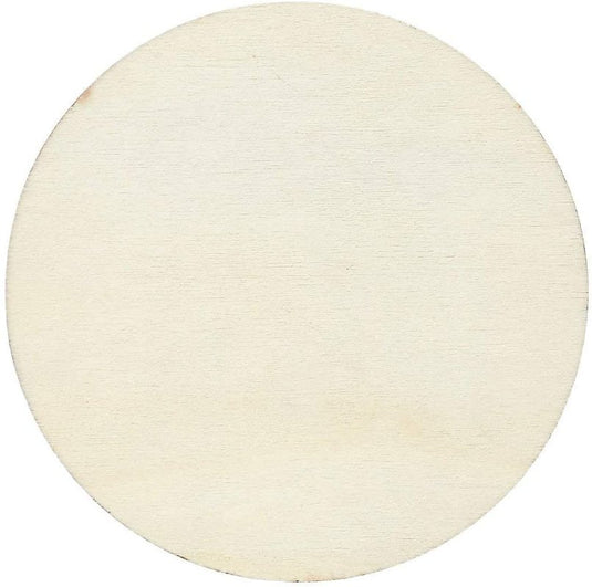 Unfinished 4 Inch Wood Circle Cutouts for Wooden Coasters DIY Crafts Home Decoration Artboard for DIY Painting Crafts - ZBAITU