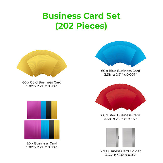 Load image into Gallery viewer, Business Card Set (202pcs) - ZBAITU
